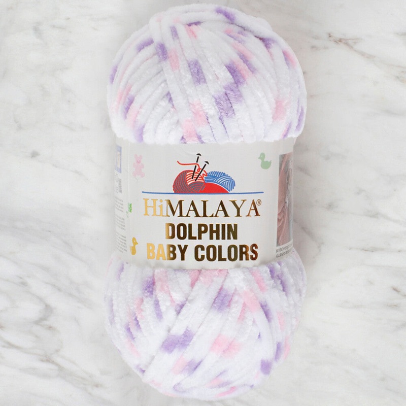 Himalaya Dolphin Baby Colors Chenille Yarn, Variegated – 80410