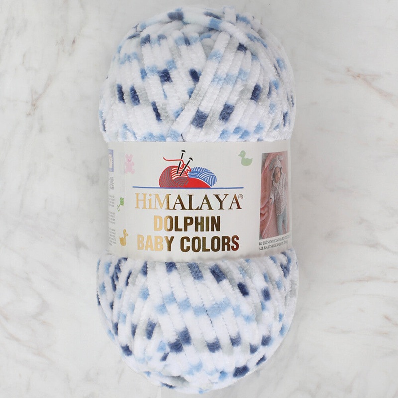 Himalaya Dolphin Baby Colors Chenille Yarn, Variegated – 80411