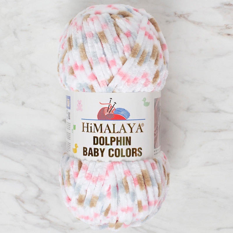 Himalaya Dolphin Baby Colors Chenille Yarn, Variegated – 80413