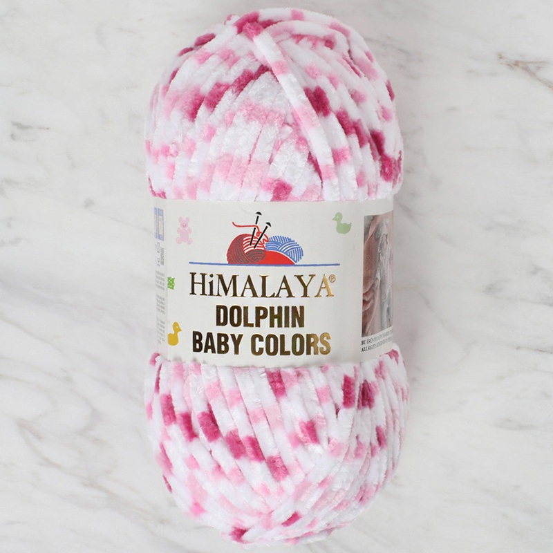 Himalaya Dolphin Baby Colors Chenille Yarn, Variegated – 80414