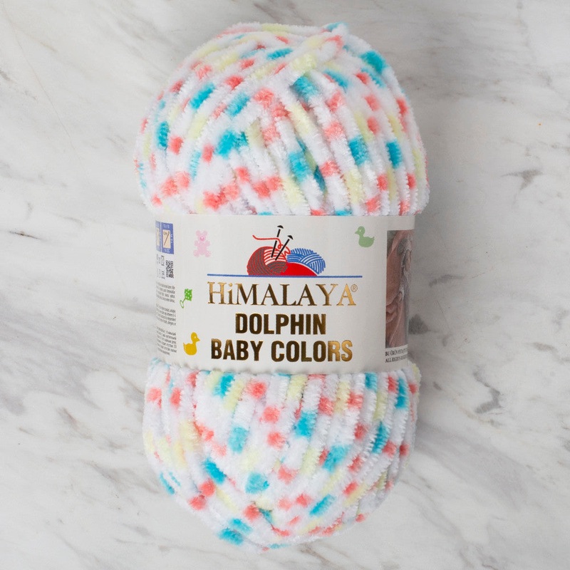 Himalaya Dolphin Baby Colors Chenille Yarn, Variegated – 80415