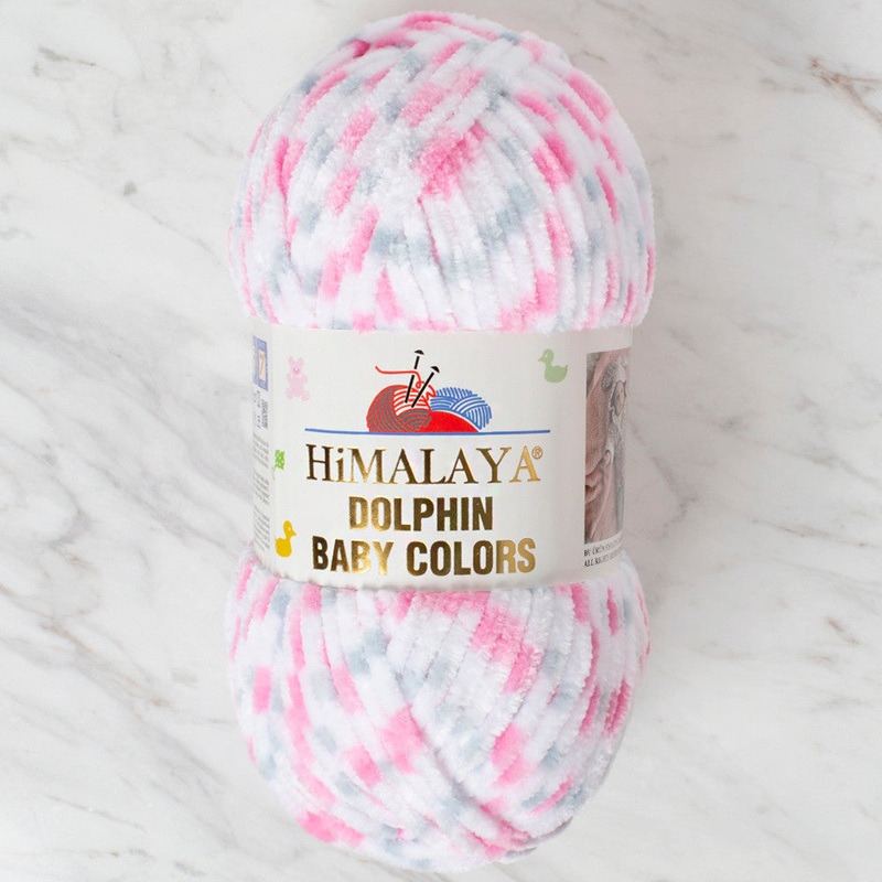 Himalaya Dolphin Baby Colors Chenille Yarn, Variegated – 80418