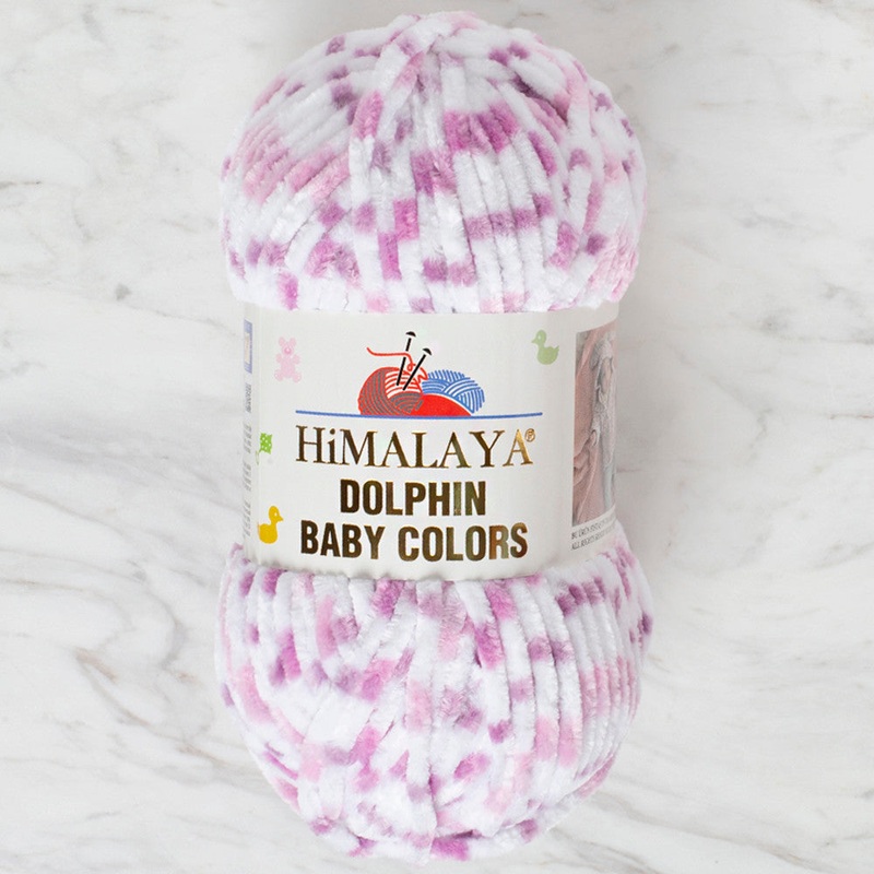 Himalaya Dolphin Baby Colors Chenille Yarn, Variegated – 80419
