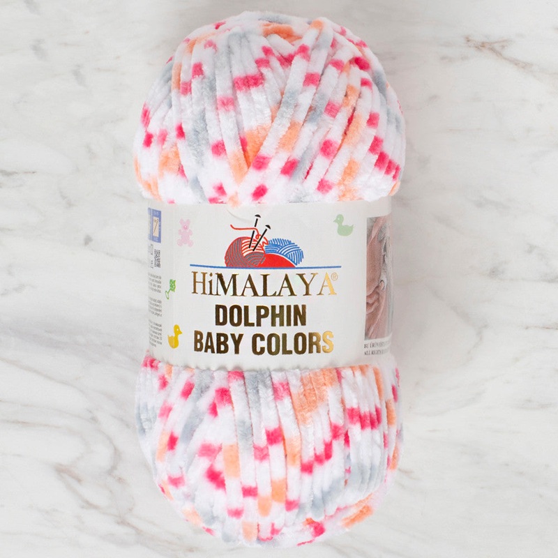 Himalaya Dolphin Baby Colors Chenille Yarn, Variegated – 80420