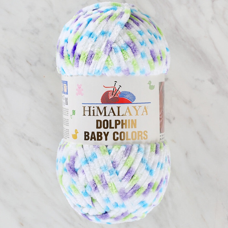 Himalaya Dolphin Baby Colors Chenille Yarn, Variegated – 80422