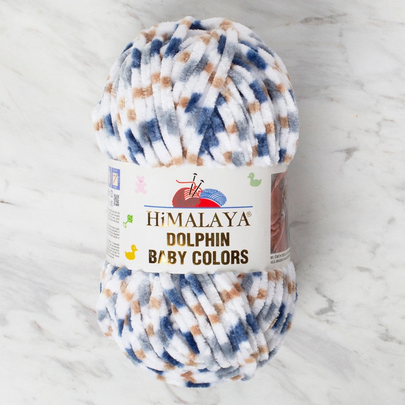 Himalaya Dolphin Baby Colors Chenille Yarn, Variegated – 80423