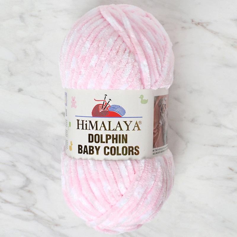 Himalaya Dolphin Baby Colors Chenille Yarn, Variegated – 80424