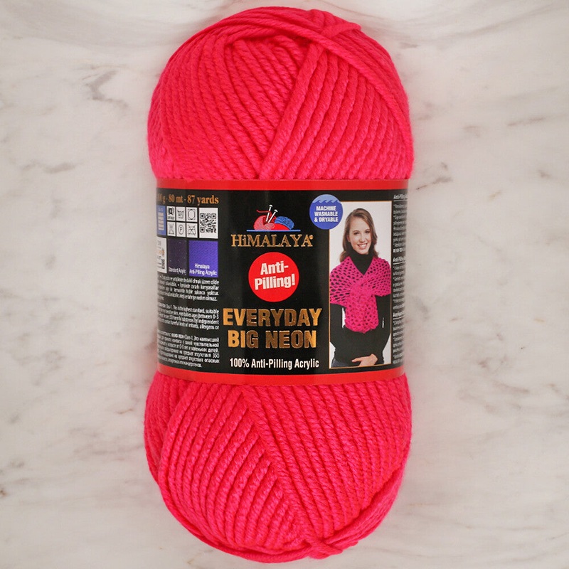 Himalaya Everyday Big Neon Yarn, Neon Pink – 70805