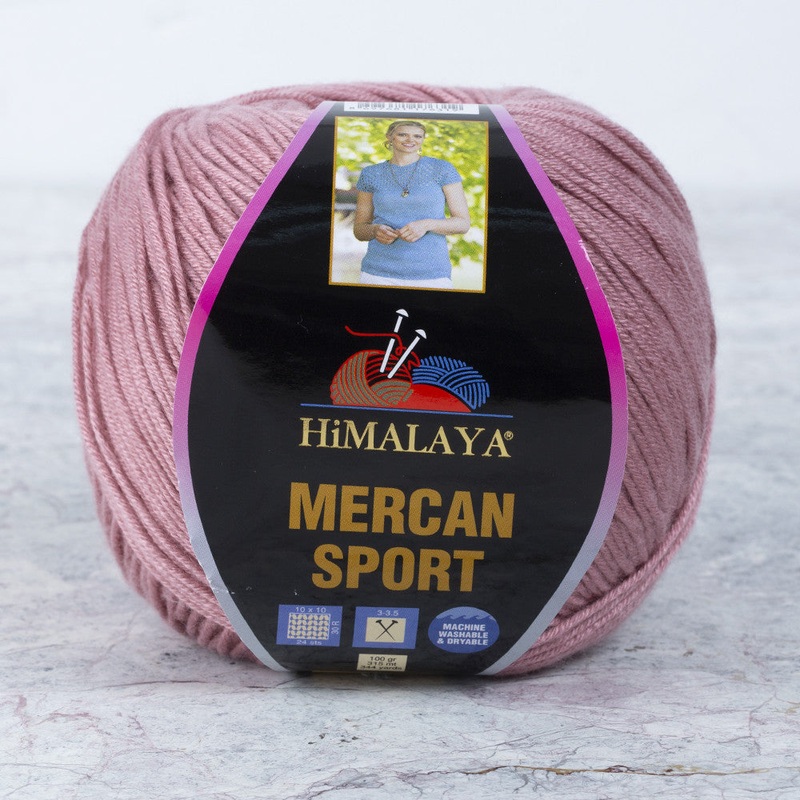 Himalaya Mercan Sport Yarn, Dusty Rose – 101-45