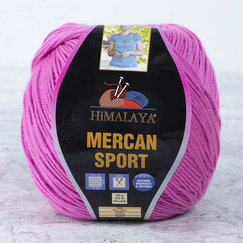 Himalaya Mercan Sport Yarn, Pink – 101-06