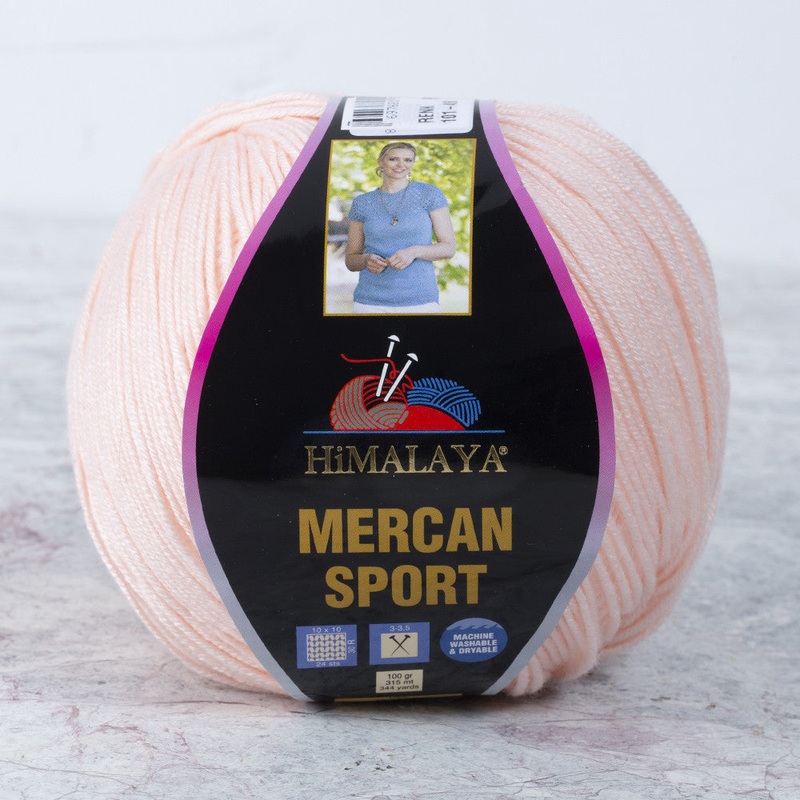 Himalaya Mercan Sport Yarn, Pinkish White – 101-48