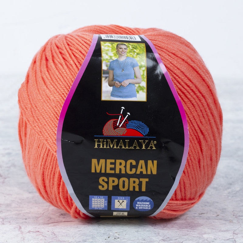 Himalaya Mercan Sport Yarn, Vermilion – 101-10