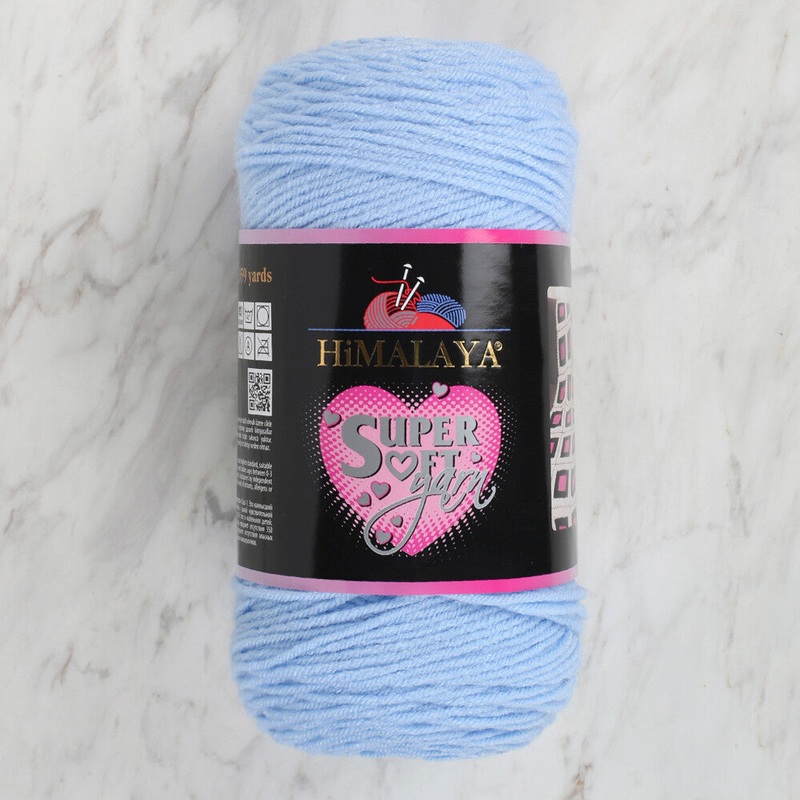 Himalaya Super Soft 200 gr Yarn, Baby Blue – 80823