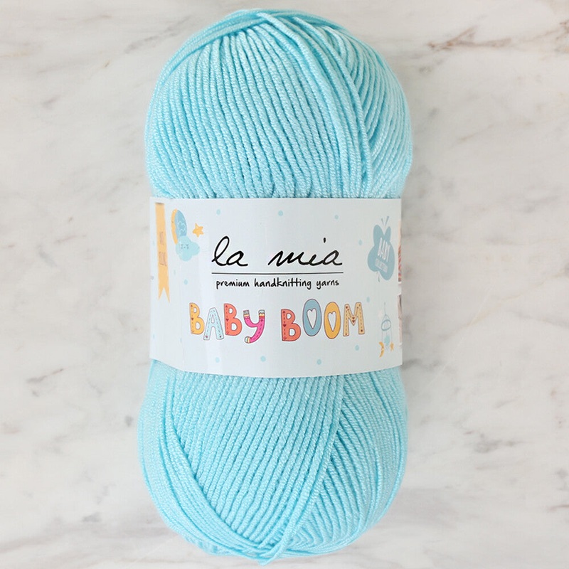 La Mia Baby Boom Yarn, Cyan – 502