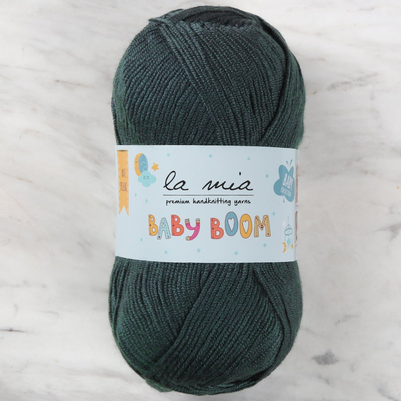 La Mia Baby Boom Yarn, Dark Green – 1480