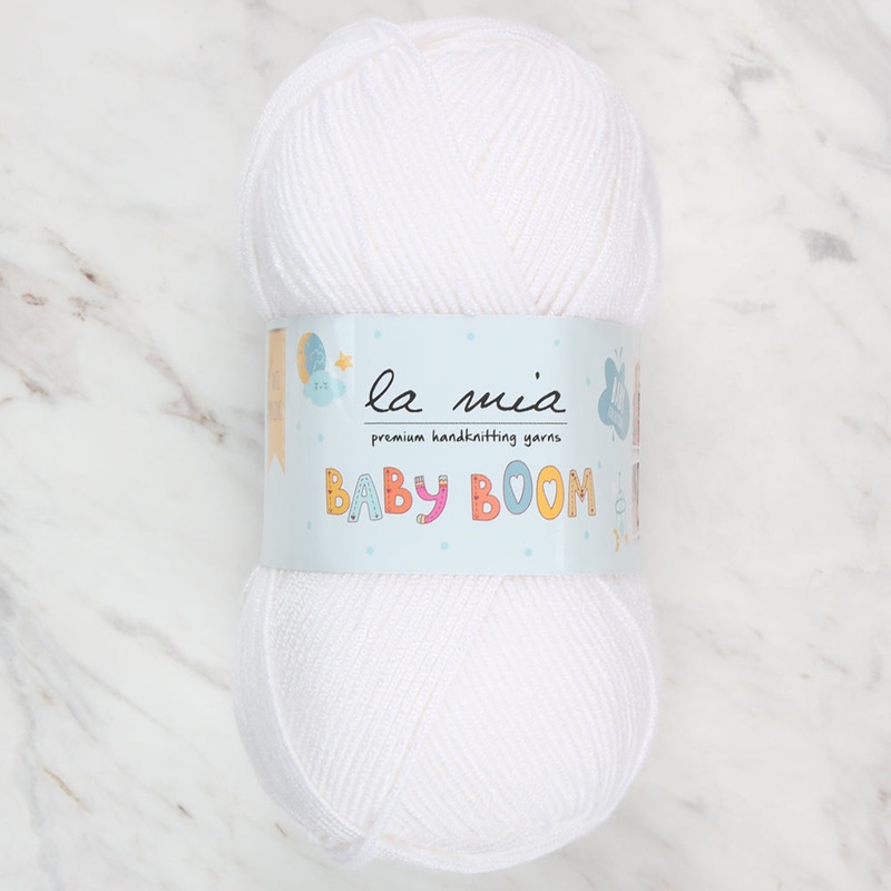 La Mia Baby Boom Yarn, White – 10