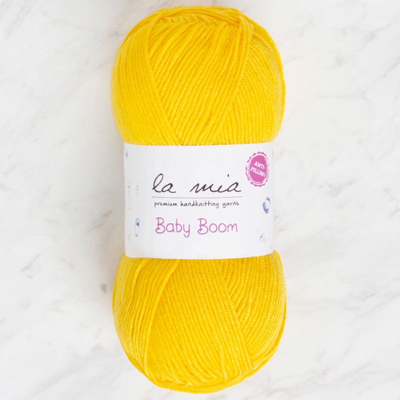 La Mia Baby Boom Yarn, Yellow – 1338