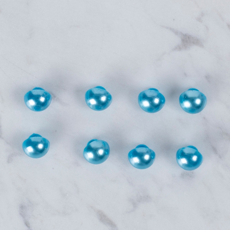 Loren Crafts 8 Pack Button, Turquoise – 154