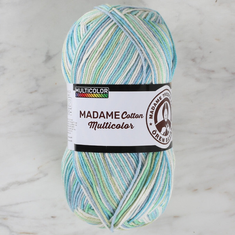 Madame Tricote Paris Madame Cotton Yarn, Variegated – 442