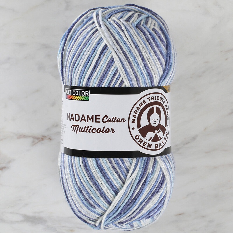Madame Tricote Paris Madame Cotton Yarn, Variegated – 445