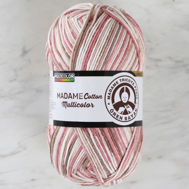 Madame Tricote Paris Madame Cotton Yarn, Variegated – 446