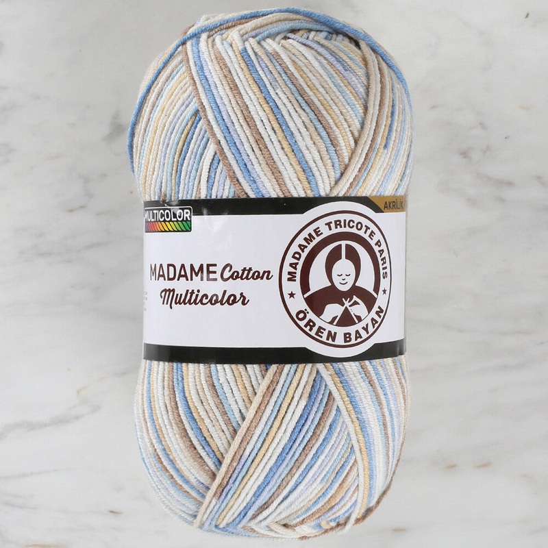 Madame Tricote Paris Madame Cotton Yarn, Variegated – 448