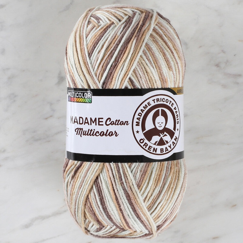 Madame Tricote Paris Madame Cotton Yarn, Variegated – 449