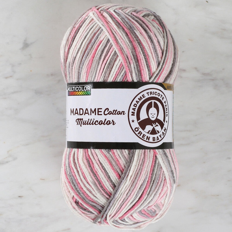 Madame Tricote Paris Madame Cotton Yarn, Variegated – 450