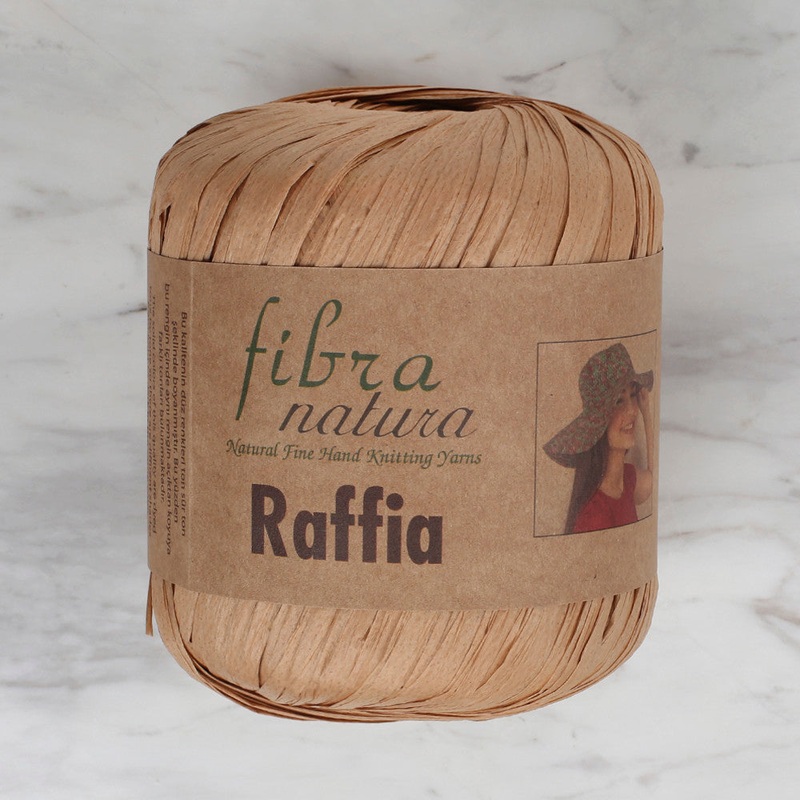 Fibra Natura 40 g Raffia Paper Yarn, Beige – 116-14