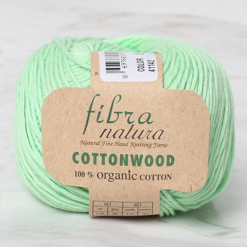 Fibra Natura Cottonwood Yarn, Green – 41142