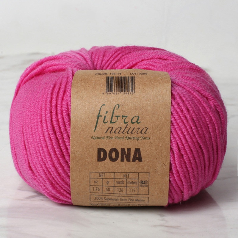 Fibra Natura Dona Yarn, Dark Pink – 106-14