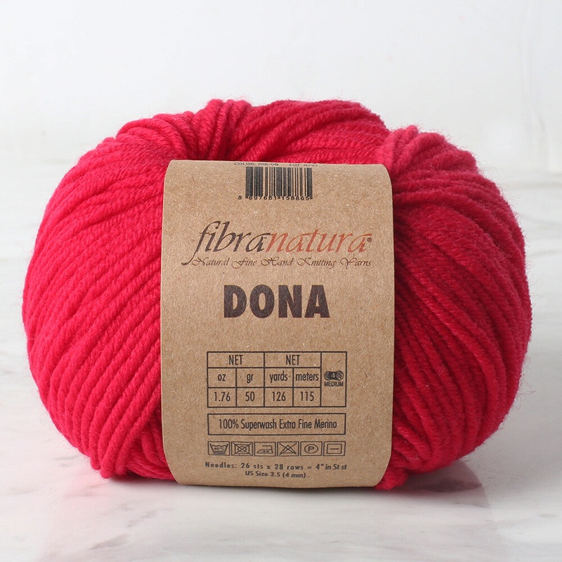 Fibra Natura Dona Yarn, Dark Red – 106-08