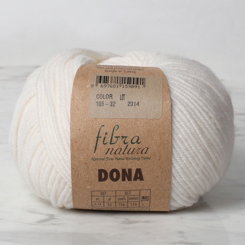 Fibra Natura Dona Yarn, Ecru – 106-32