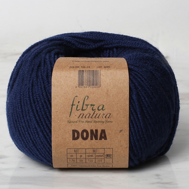 Fibra Natura Dona Yarn, Light Navy – 106-23