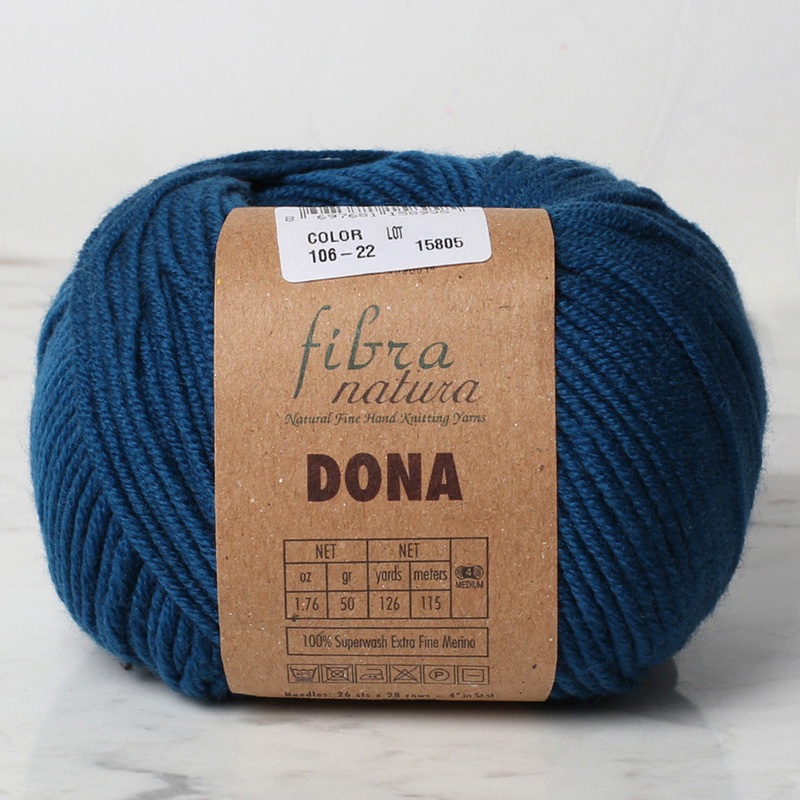 Fibra Natura Dona Yarn, Petrol Blue – 106-22
