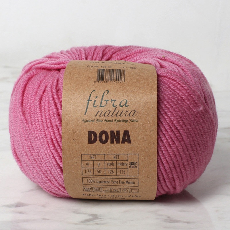 Fibra Natura Dona Yarn, Pink – 106-33