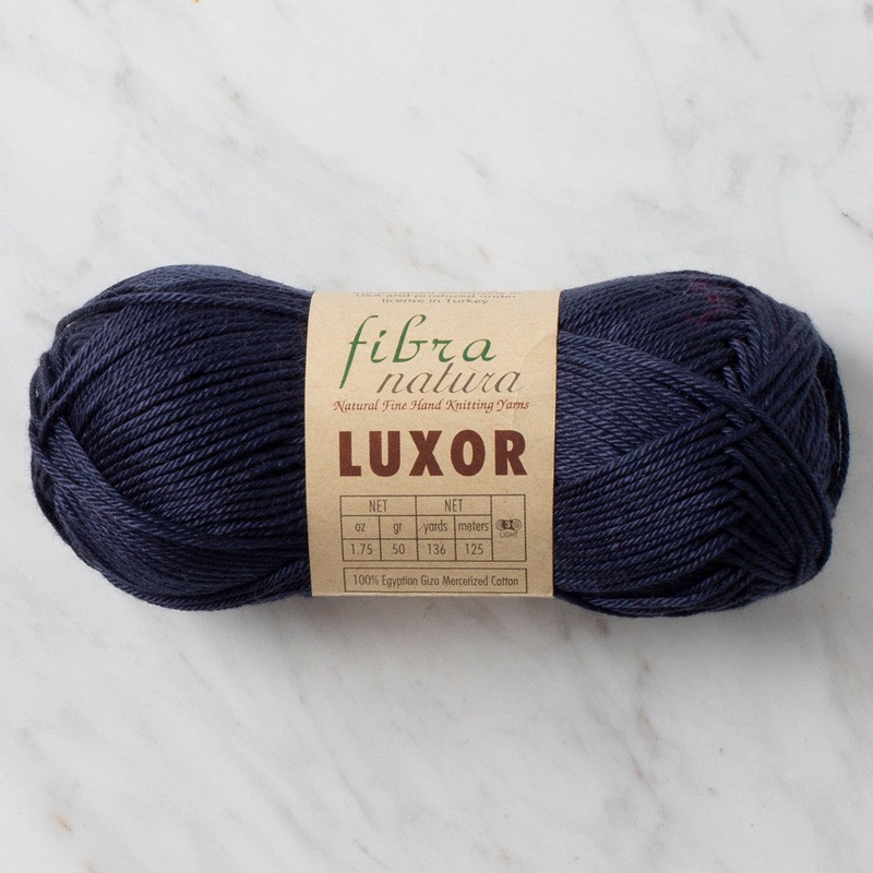 Fibra Natura Luxor Yarn, Dark Navy – 105-29