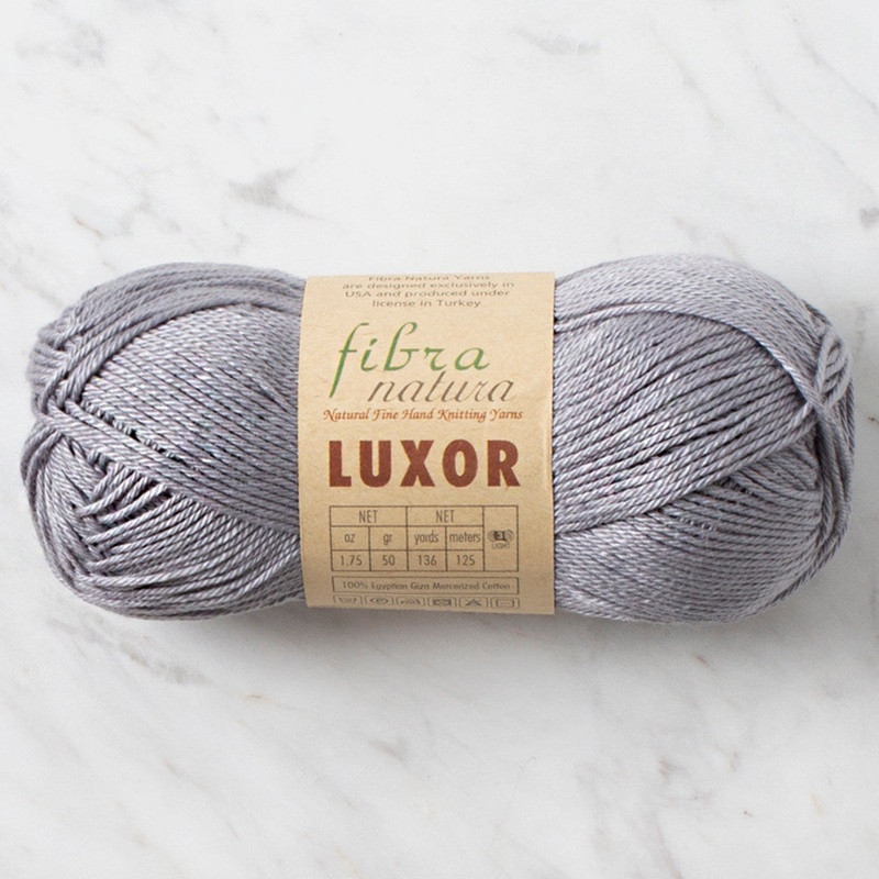 Fibra Natura Luxor Yarn, Grey – 105-35