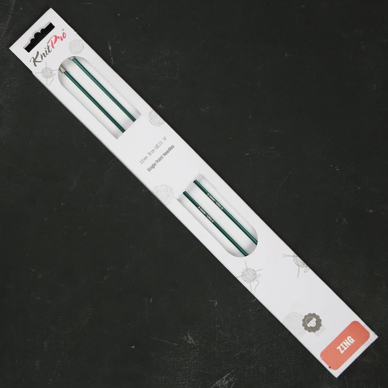 KnitPro Zing 3 mm 35 cm Metal Knitting Needles, Jade – 47295