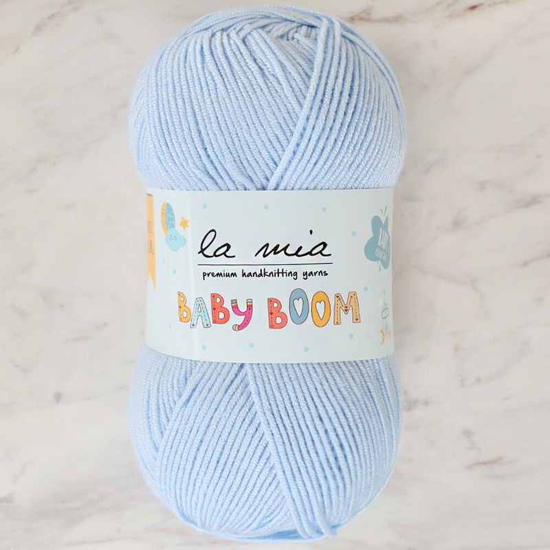La Mia Baby Boom Yarn, Baby Blue – 544