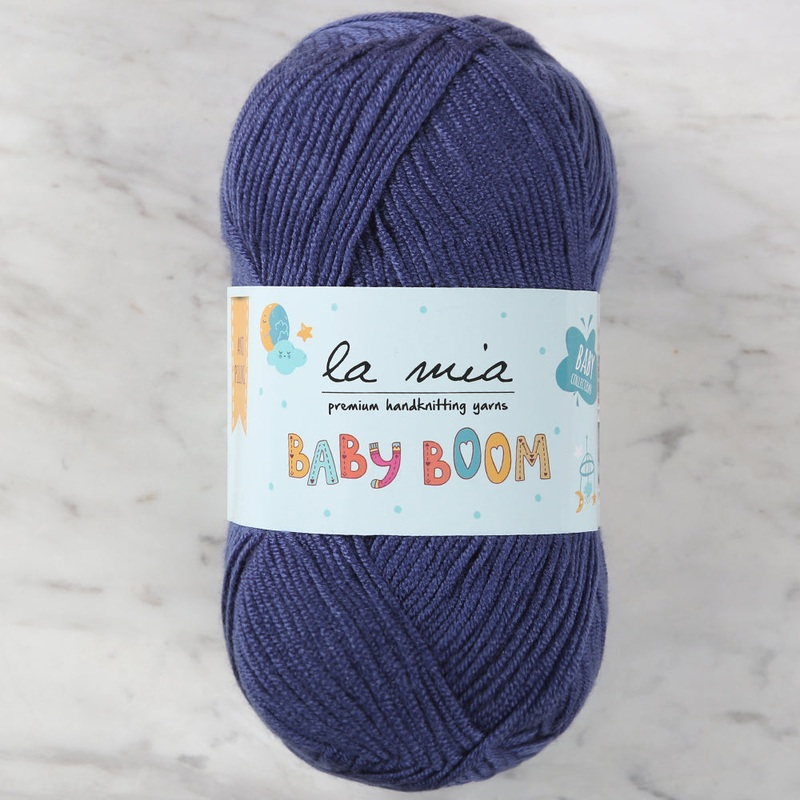 La Mia Baby Boom Yarn, Light Navy – 604