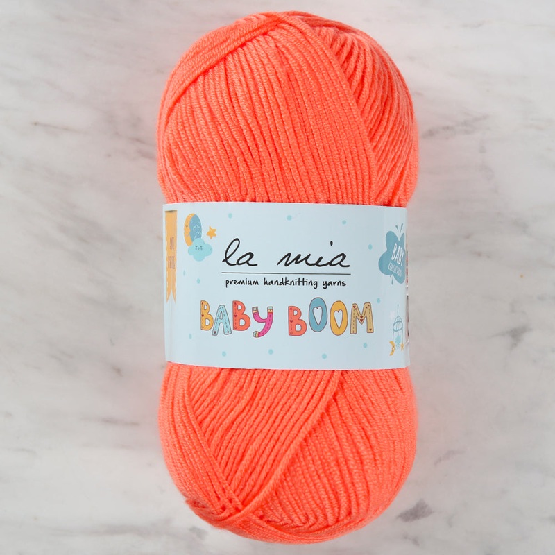 La Mia Baby Boom Yarn, Neon Pink – 1212