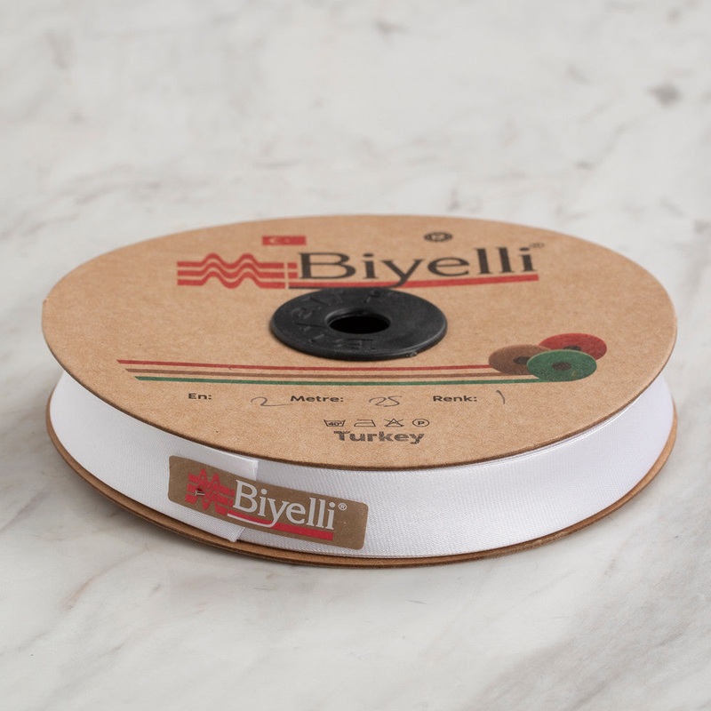 Loren Biyelli Cotton Piping Cord, White – 1