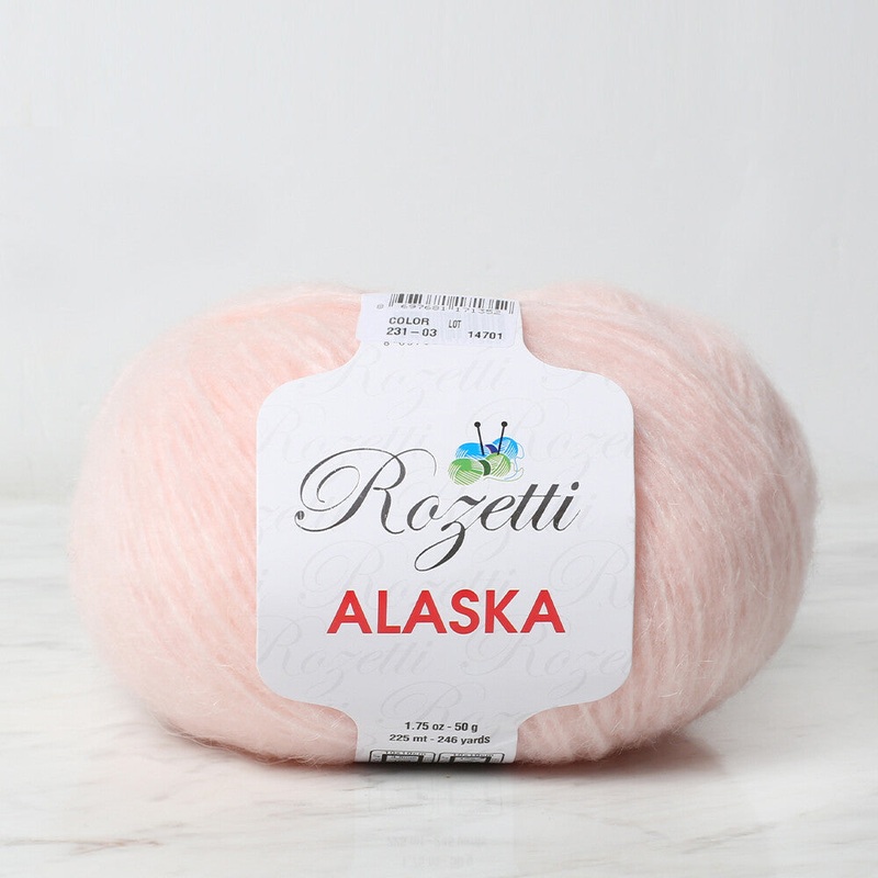 Rozetti Alaska Yarn, Pinkish White – 231-03