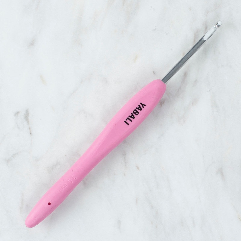 Yabal 3.5 mm Soft Handle Crochet Hook, Light Pink – YBL – 323