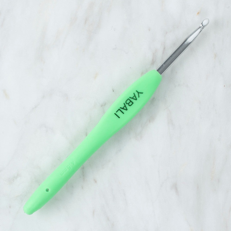 Yabal 4.5 mm Soft Handle Crochet Hook, Green – YBL – 323