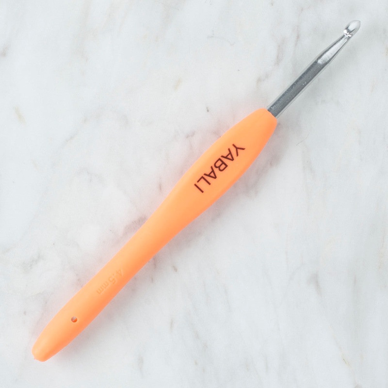 Yabal 4.5 mm Soft Handle Crochet Hook, Orange – YBL – 323