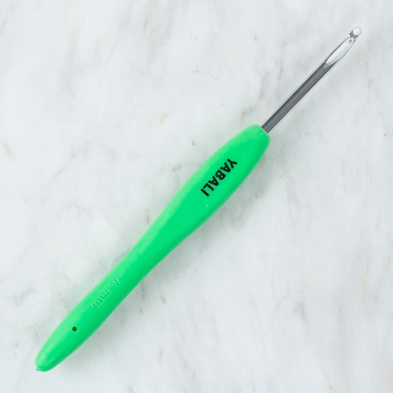Yabal 4 mm Soft Handle Crochet Hook, Green – YBL – 323