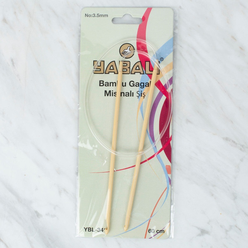 Yabal Bambu (Bamboo) 3.5 mm 60 cm Cable Tunisian/Afghan Crochet Hook – YB341