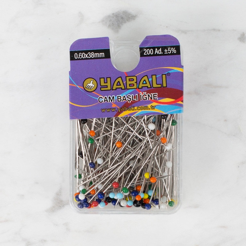 Yabal Glass Head Pins, Variegated – YBL – 362